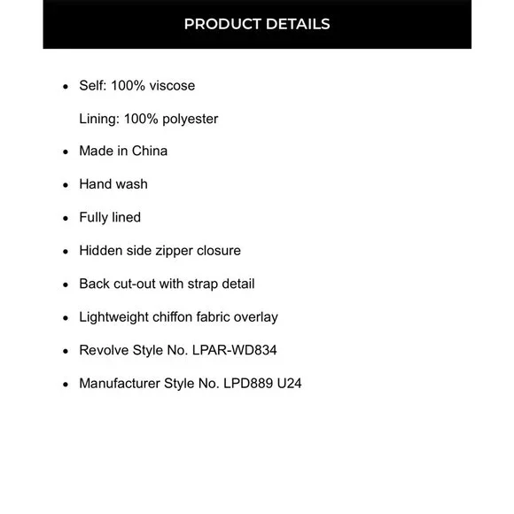 NWT LPA Deva Maxi Dress $248 Size XL - Picture 5 of 10